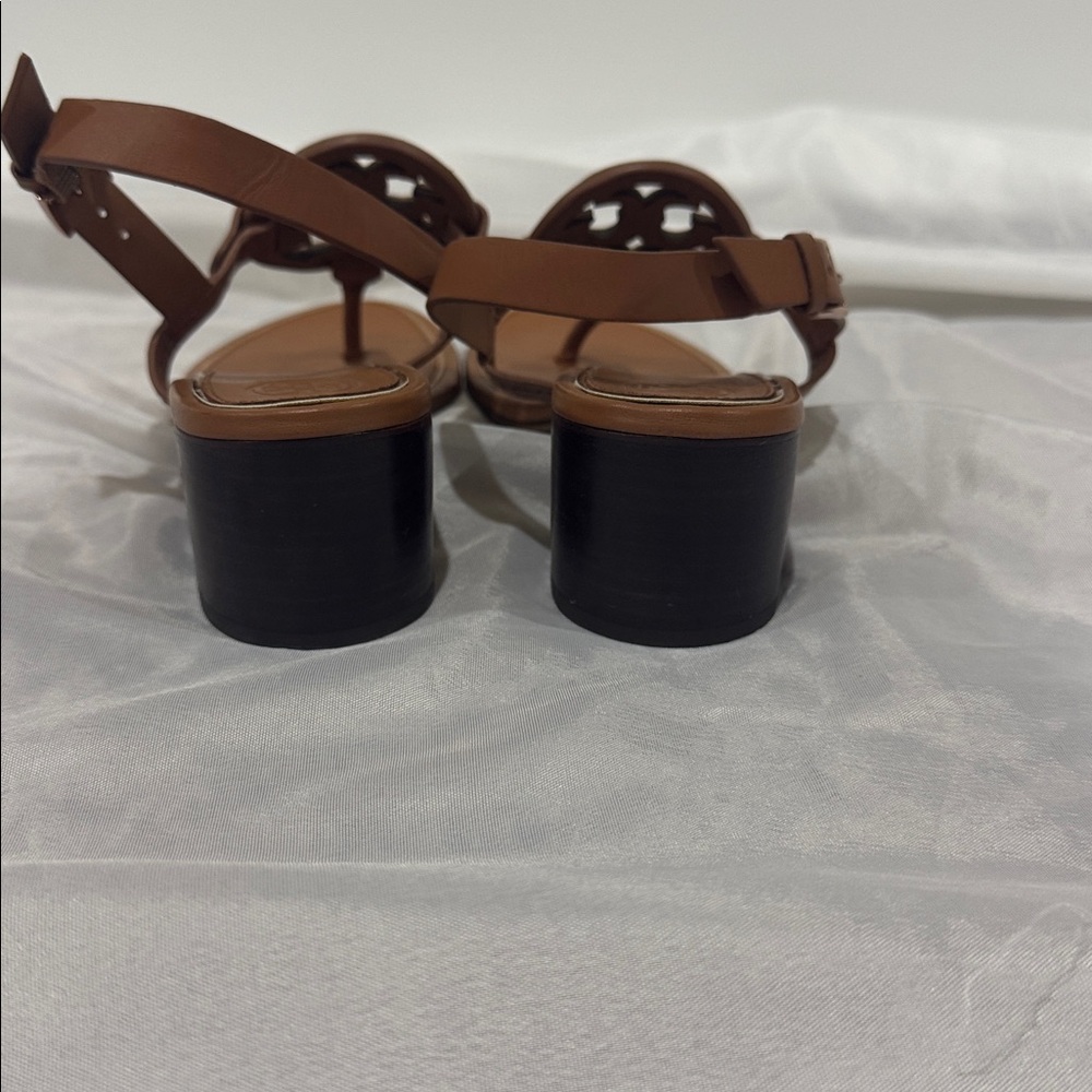 Tory Burch 6.5 Metal Miller Wedge Heels - Picture 5 of 9